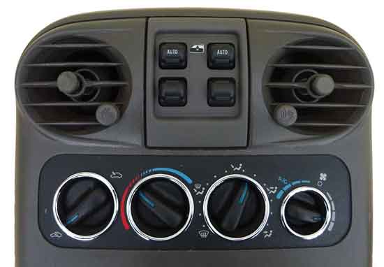 Chrome Heater Control Rings for PT Cruiser