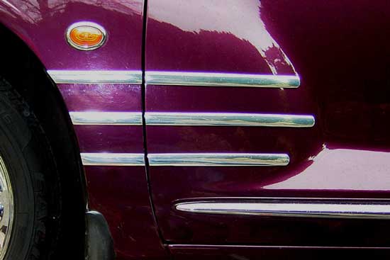 Chrome fender trim