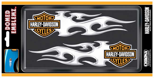 Harley-Davidson 3D flamed decals