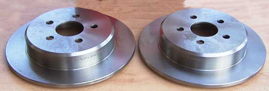 Rear brake discs